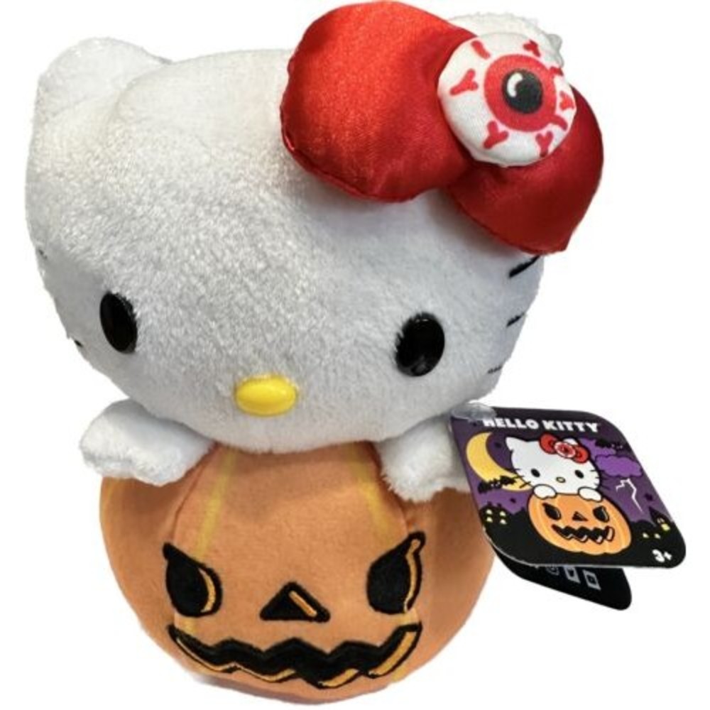 Hello Kitty Pumpkin Plush 6" Halloween 2022 Sanrio CVS Plushie, Plush New NWT